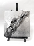 Canvas "Silver structure"