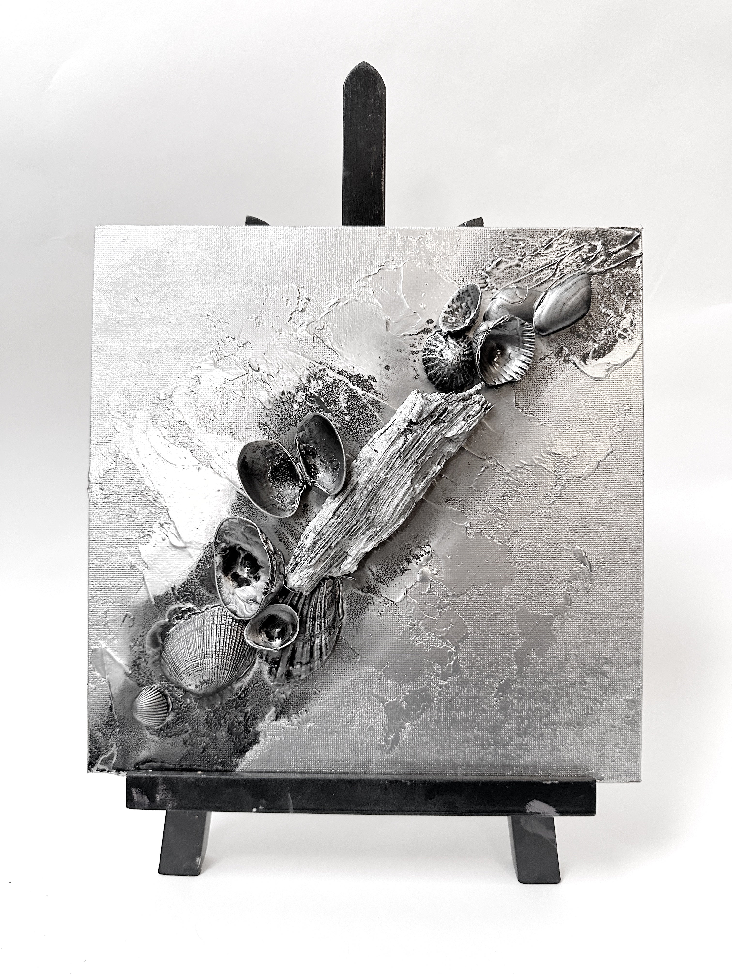 Canvas "Silver structure"