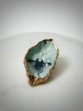 Oesterschelp "manta & pearls"