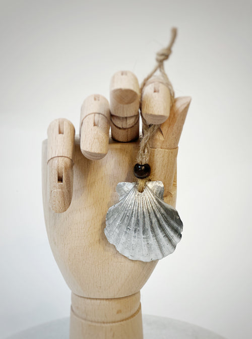 sint-jakobsschelp hanger "Zilver"