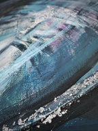Canvas op spieraam "Black & colours"